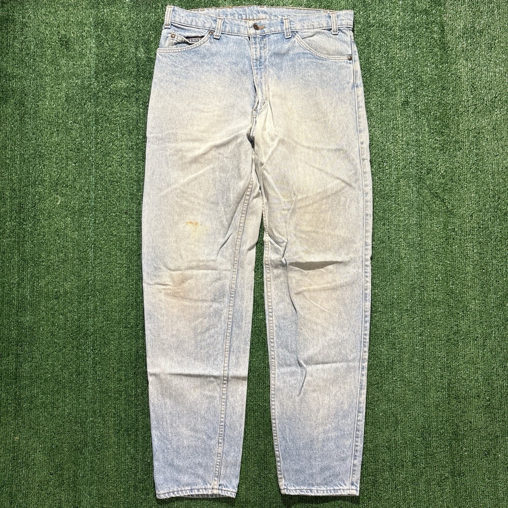 Vintage Levi's 550 Silver Tab Tapered Light Wash Denim Jeans Size 34X32 - Picture 1 of 5